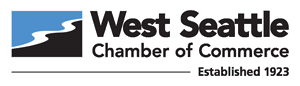 Logo for the West Seattle Chamber of Commerce, established 1923.